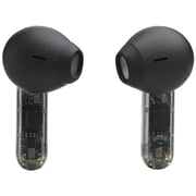JBL Tune Flex Ghost True Wireless Earbuds with Transparent Design, Black – JBLTFLEXGBLK