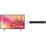 Samsung UA55DU7000UXZN 4K UHD Smart Television 55inch (2024 Model) + JVC TH-N322B Bluetooth Soundbar