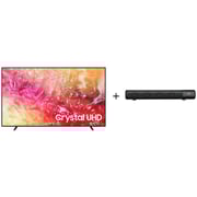 Samsung UA75DU7000 4K UHD Smart Television 75inch (2024 Model) + JVC TH-N322B Bluetooth Soundbar