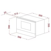 Teka Built In Microwave With Grill ML 8220 BIS L FBK