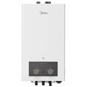 Midea Gas Water Heater With Chimney, Natural Gas, 10 Liters, White- JSD2010DHSN