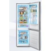 Midea No-Frost Bottom Freezer Refrigerator, 310 Liters, Silver- MDRB424FGN46