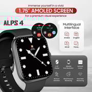 Swiss Military Alps 4 Smartwatch Black - SM-WCH-ALPS4-BLKF