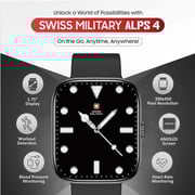 Swiss Military Alps 4 Smartwatch Black - SM-WCH-ALPS4-BLKF