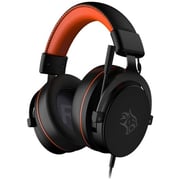 Porodo PDX417OGBK Wired On Ear Gaming Headphones Black