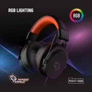 Porodo PDX417OGBK Wired On Ear Gaming Headphones Black