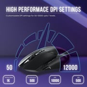 Rapoo Wired/Wireless Gaming Mouse Black