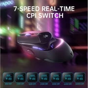 Rapoo Wired/Wireless Gaming Mouse Black