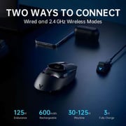 Rapoo Wired/Wireless Gaming Mouse Black