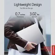Lenovo IdeaPad 1 14IAU7 (2022) Laptop - 12th Gen / Intel Core i3-1215U / 14inch HD / 1TB SSD / 8GB RAM / Shared Intel UHD Graphics / Windows 11 Home / English & Arabic Keyboard / Cloud Grey / Middle East Version - [82QC0076AX]