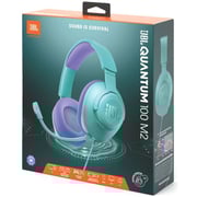 JBL QUANTUM 100 M2 Wired Over Ear Gaming Headset Cyan