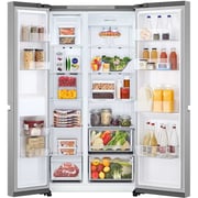 LG LinearCooling Side by Side Refrigerators Silver - GR-B267KLJW