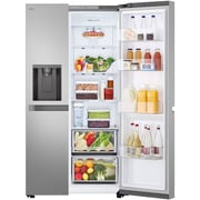 LG Side By Side Refrigerator Platinum Silver 684L Gross - GR-L267KLKW