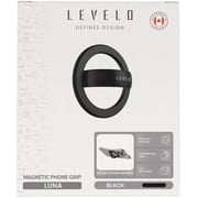 Levelo Luna MagSafe Phone Ring Holder Black