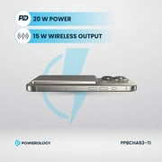 Powerology Power Bank 5000mAh Titanium PPBCHA63-TI