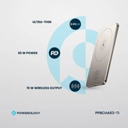 Powerology Power Bank 5000mAh Titanium PPBCHA63-TI