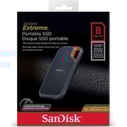 SanDisk Extreme Portable Solid State Drive USB3.2 8TB Black SDSSDE61-8T00-G25