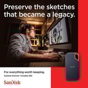 SanDisk Extreme Portable Solid State Drive USB3.2 8TB Black SDSSDE61-8T00-G25