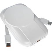 V Walk Power Bank With Built-in Stand And Cable White