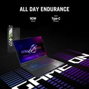 ASUS ROG Strix G16 Gaming (2023) Laptop - 13th Gen / Intel Core i7-13650HX / 16inch FHD / 1TB SSD / 16GB RAM / NVIDIA GeForce RTX 4060 Graphics / Windows 11 / English Keyboard / Eclipse Gray / International Version - [G614JV-AS74]