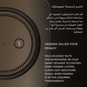 Yasmina Max AI Enabled Smart Bluetooth Speaker Beige