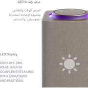 Yasmina Max AI Enabled Smart Bluetooth Speaker Beige