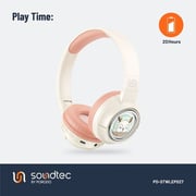 Porodo PD-STWLEP027-PK Soundtec Moose Wireless On Ear Kids Headphones Pink