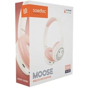 Porodo PD-STWLEP027-PK Soundtec Moose Wireless On Ear Kids Headphones Pink