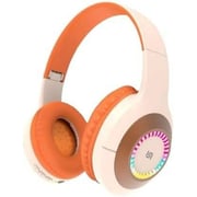 Porodo PD-STWLEP028-BGOG Soundtec Wireless On Ear Kids Headphones Beige/Orange