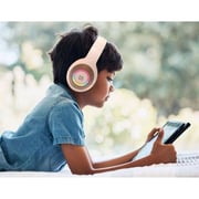Porodo PD-STWLEP028-BGOG Soundtec Wireless On Ear Kids Headphones Beige/Orange