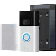 Ring Video Doorbell 1 (2nd Gen) - 8VR1SZ-SME0 + Ring Chime - 8AC1SZ-0ME0 + Ring Solar Charger for Doorbell-1 2nd Gen - 8ASMSZ-0EU0