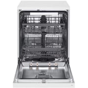 LG 14 Place Setting Dishwasher with QuadWash, EasyRack Plus, TrueSteam, Inverter Direct Drive, ThinQ, and White Finish – DFB512FW