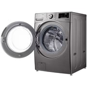 LG 21 kg Washer with 12 Kg Dryer, Front Load washing Machine with AI DD (Intelligent Care with 18% More Fabric Protection) , Stainless Silver color,ThinQ