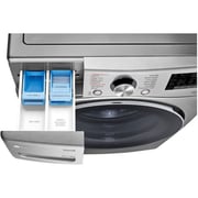 LG 21 kg Washer with 12 Kg Dryer, Front Load washing Machine with AI DD (Intelligent Care with 18% More Fabric Protection) , Stainless Silver color,ThinQ