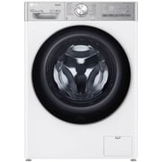 LG Capacity 12kg, Front Load, White Color, TrueSteam, 6 Motion DD, Inverter Direct Drive Motor