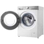 LG Capacity 12kg, Front Load, White Color, TrueSteam, 6 Motion DD, Inverter Direct Drive Motor