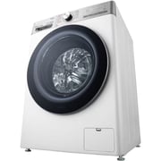 LG Capacity 12kg, Front Load, White Color, TrueSteam, 6 Motion DD, Inverter Direct Drive Motor