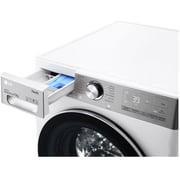LG Capacity 12kg, Front Load, White Color, TrueSteam, 6 Motion DD, Inverter Direct Drive Motor