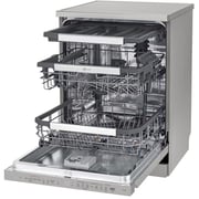 LG 14 Place Setting Dishwasher with QuadWash™, EasyRack™ Plus, TrueSteam™, Inverter Direct Drive, ThinQ, and Noble Steel Finish – DFB325HS
