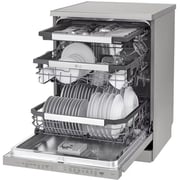 LG 14 Place Setting Dishwasher with QuadWash™, EasyRack™ Plus, TrueSteam™, Inverter Direct Drive, ThinQ, and Noble Steel Finish – DFB325HS