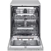 LG 14 Place Setting Dishwasher with QuadWash™, EasyRack™ Plus, TrueSteam™, Inverter Direct Drive, ThinQ, and Noble Steel Finish – DFB325HS