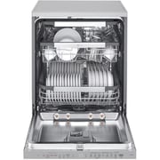 LG 14 Place Setting Dishwasher with QuadWash™, EasyRack™ Plus, TrueSteam™, Inverter Direct Drive, ThinQ, and Noble Steel Finish – DFB325HS