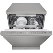 LG 14 Place Setting Dishwasher with QuadWash™, EasyRack™ Plus, TrueSteam™, Inverter Direct Drive, ThinQ, and Noble Steel Finish – DFB325HS