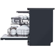 LG 14 Place Setting Dishwasher with QuadWash, EasyRack Plus, Inverter Direct Drive, and Black Finish – DFB325HM