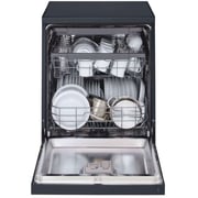 LG 14 Place Setting Dishwasher with QuadWash, EasyRack Plus, Inverter Direct Drive, and Black Finish – DFB325HM