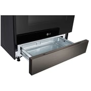 LG 6.3 cu ft. Smart Wi-Fi Enabled Fan Convection Electric Slide-in Range with Air Fry & EasyClean, Black