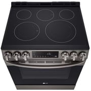 LG 6.3 cu ft. Smart Wi-Fi Enabled Fan Convection Electric Slide-in Range with Air Fry & EasyClean, Black
