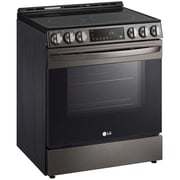 LG 6.3 cu ft. Smart Wi-Fi Enabled Fan Convection Electric Slide-in Range with Air Fry & EasyClean, Black