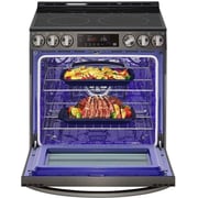 LG 6.3 cu ft. Smart Wi-Fi Enabled Fan Convection Electric Slide-in Range with Air Fry & EasyClean, Black
