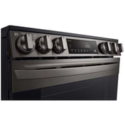 LG 6.3 cu ft. Smart Wi-Fi Enabled Fan Convection Electric Slide-in Range with Air Fry & EasyClean, Black